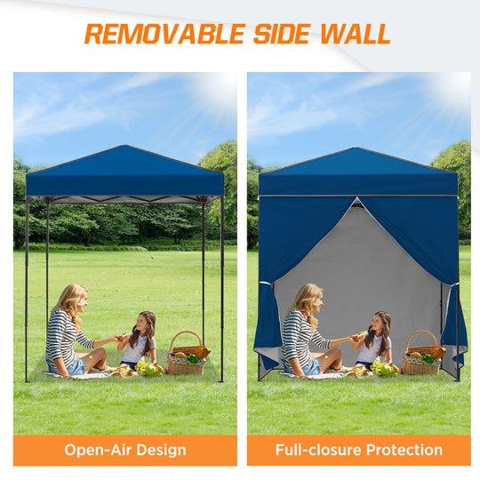 COOS BAY Pop Up Canopy Tent 6x4 with Four Removable Sun Walls