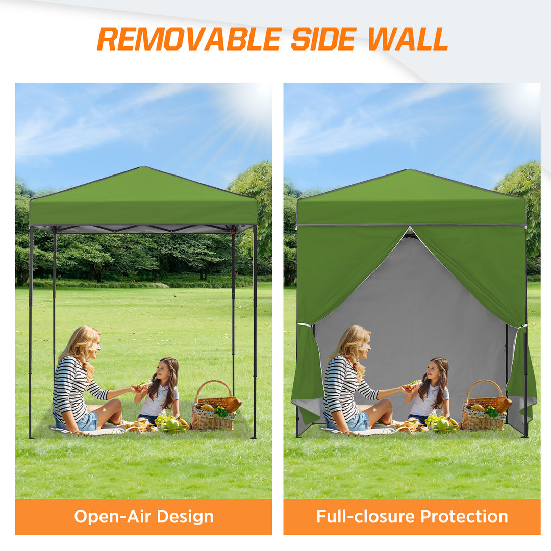 COOS BAY Pop Up Canopy Tent 6x4 with Four Removable Sun Walls