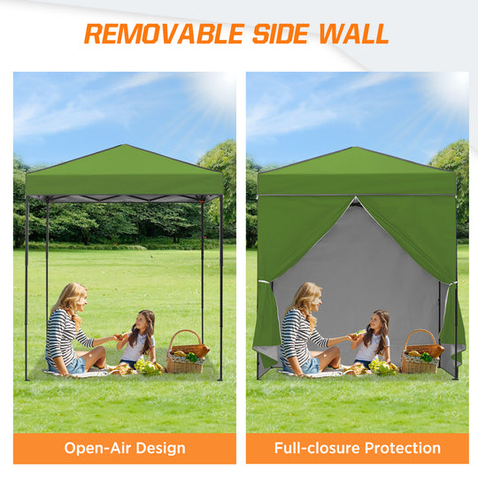 COOS BAY Pop Up Canopy Tent 6x4 with Four Removable Sun Walls