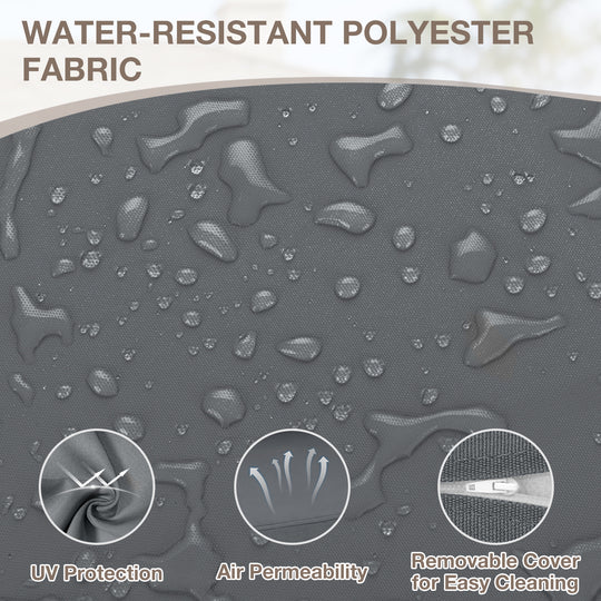 COOS BAY Deep Seat Patio Chair Cushions, Set of 2