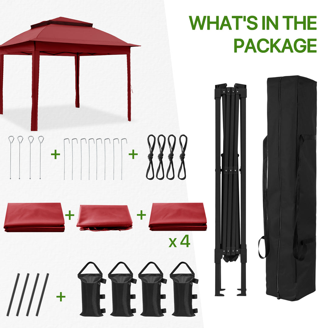 COOS BAY 11x11 Pop Up Gazebo with 4 Sidewalls