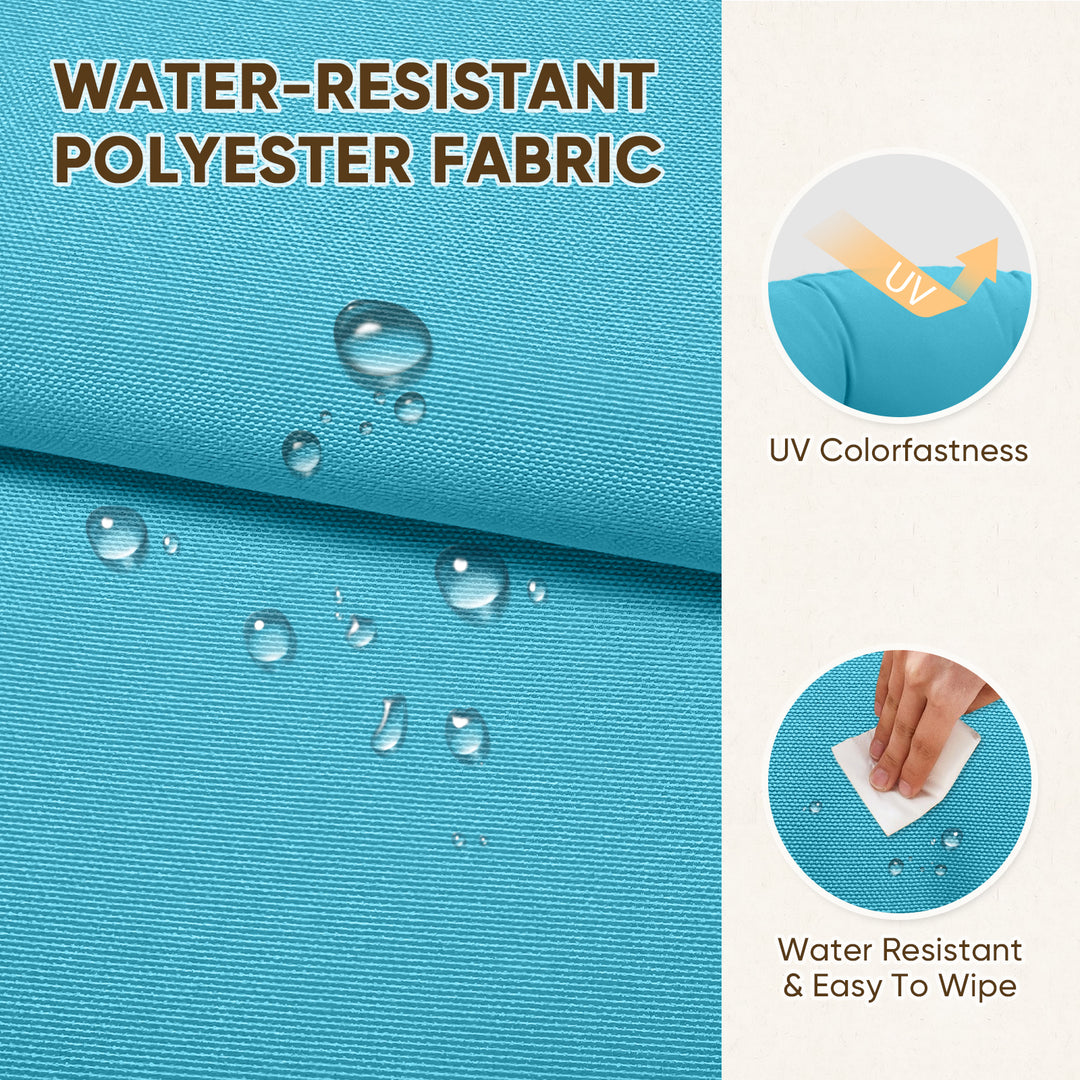 COOS BAY High Back Adirondack Chair Cushions, 49x20x5, Set of 2