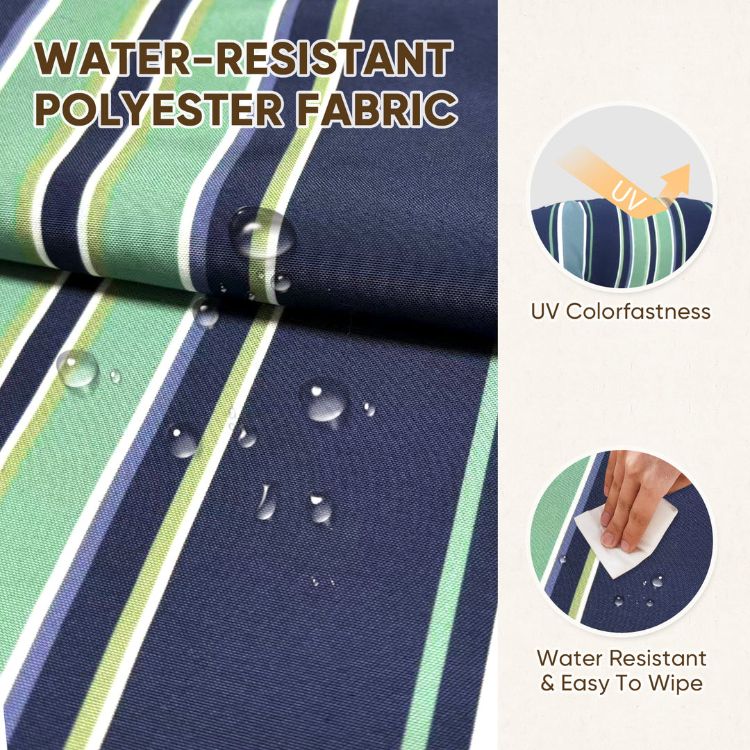 COOS BAY High Back Adirondack Chair Cushions, 49x20x5, Set of 2