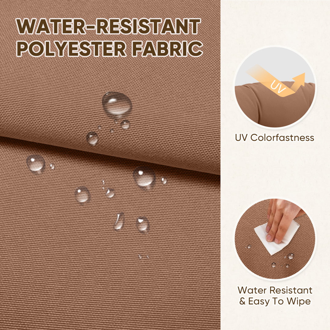 COOS BAY High Back Adirondack Chair Cushions, 49x20x5, Set of 2