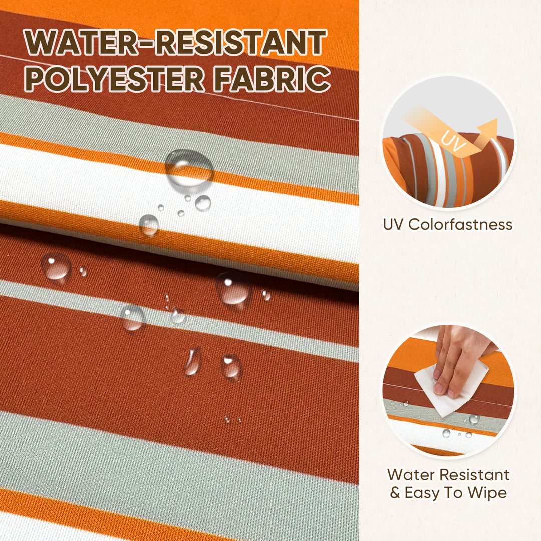 COOS BAY High Back Adirondack Chair Cushions, 49x20x5, Set of 2