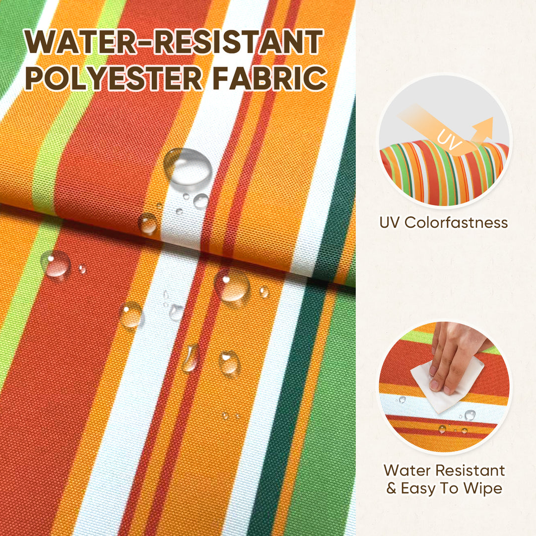 COOS BAY High Back Adirondack Chair Cushions, 49x20x5, Set of 2