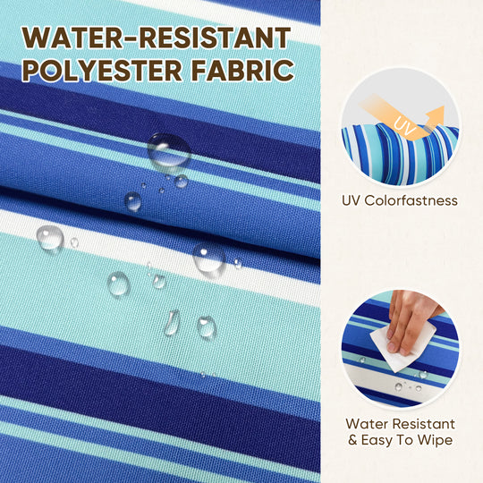 COOS BAY High Back Adirondack Chair Cushions, 49x20x5, Set of 2