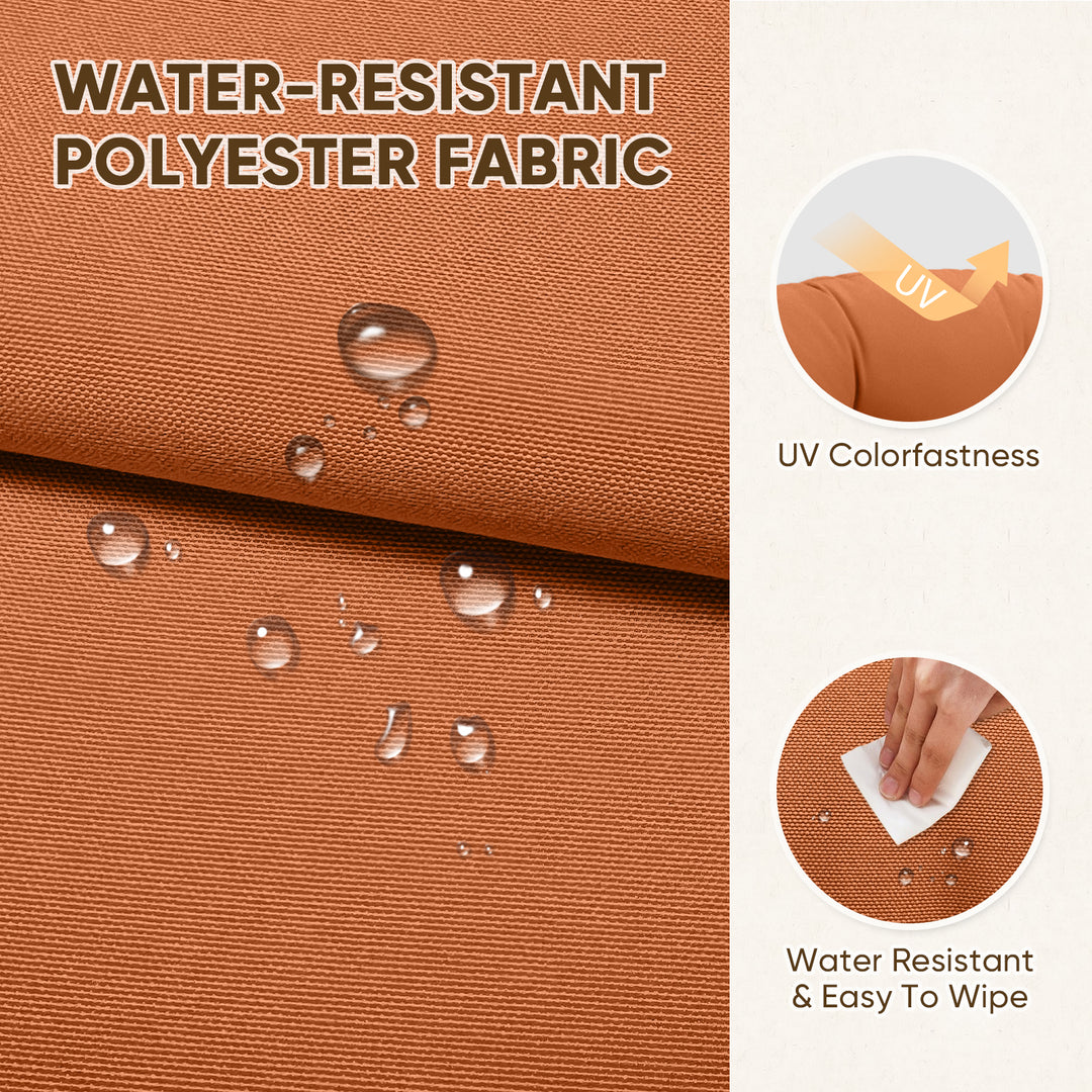 COOS BAY High Back Adirondack Chair Cushions, 49x20x5, Set of 2