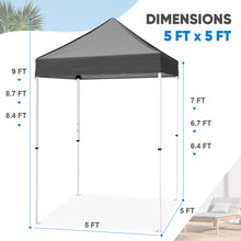 Load image into Gallery viewer, COOS BAY 5x5 Portable Instant Canopy Tent