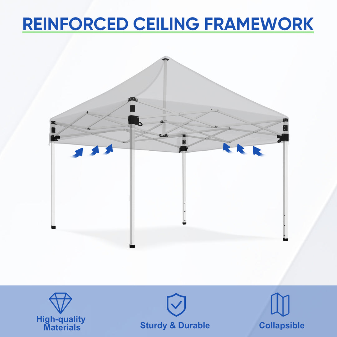 COOS BAY 5x5 Pop-up Instant Outdoor Canopy with 4 Side Wall Panels, Carry Bag