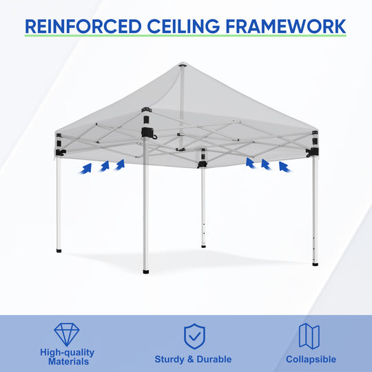 COOS BAY 5x5 Pop-up Instant Outdoor Canopy with 4 Side Wall Panels, Carry Bag