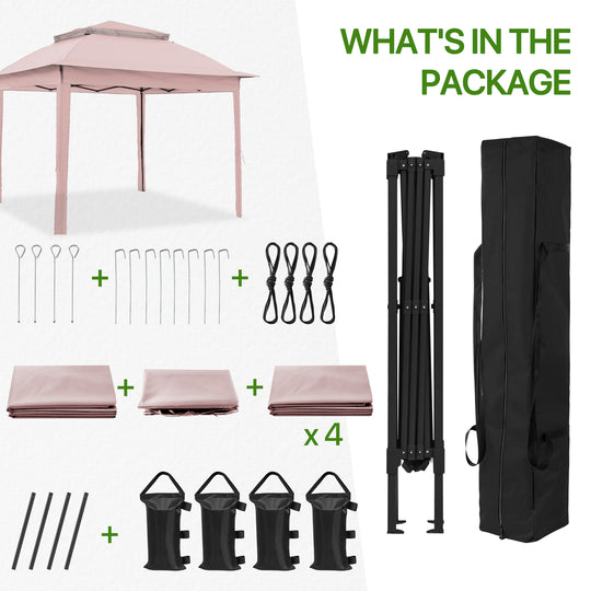 COOS BAY 11x11 Pop Up Gazebo with 4 Sidewalls