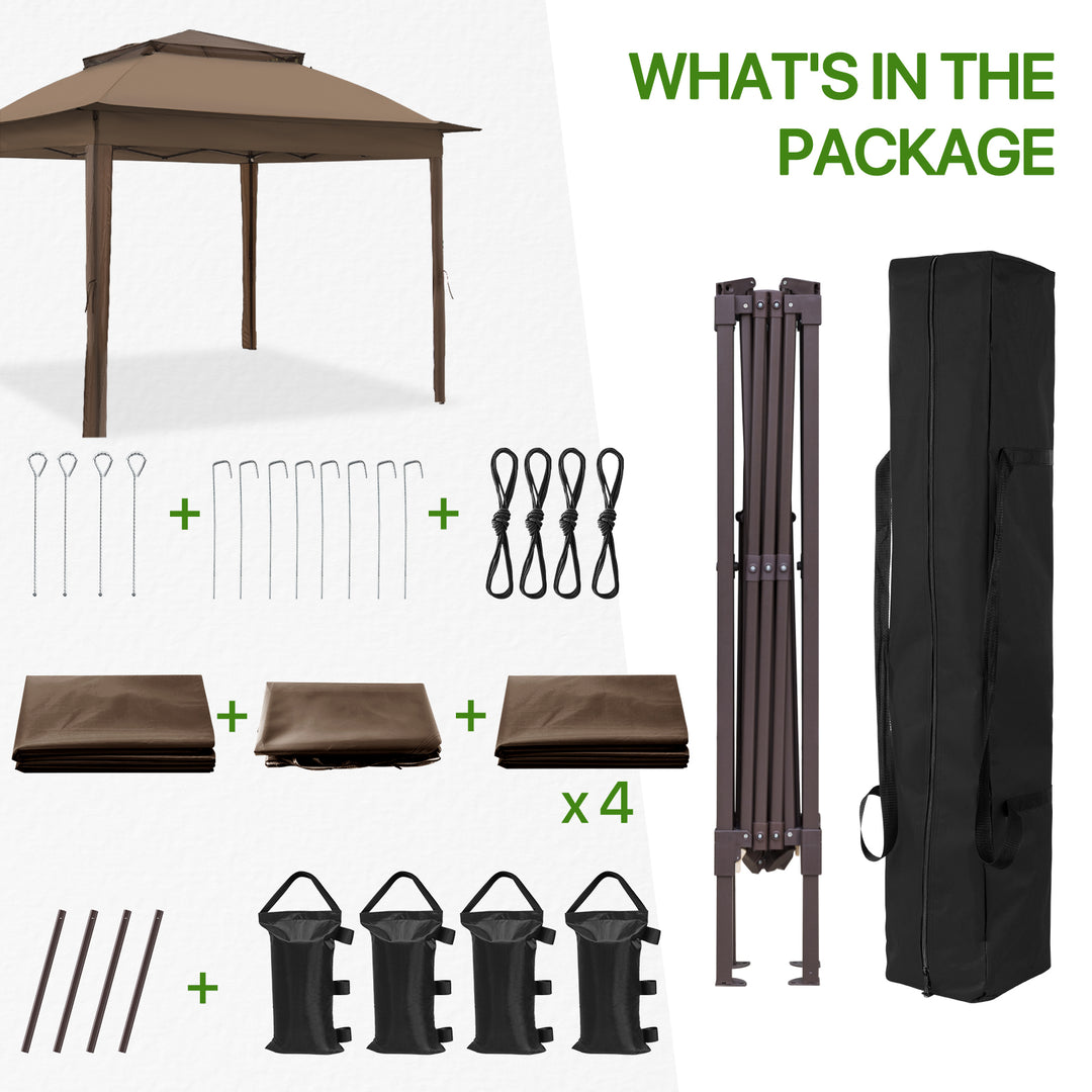 COOS BAY 11x11 Pop Up Gazebo with 4 Sidewalls