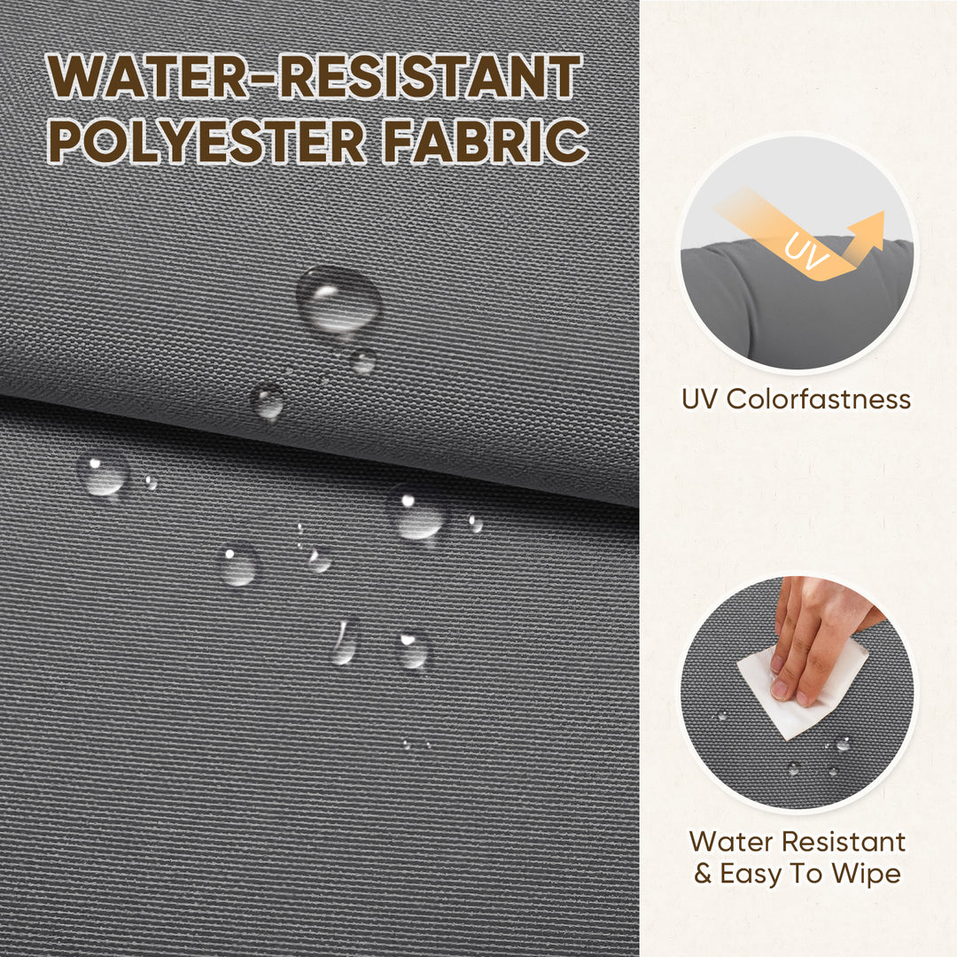 COOS BAY High Back Adirondack Chair Cushions, 49x20x5, Set of 2