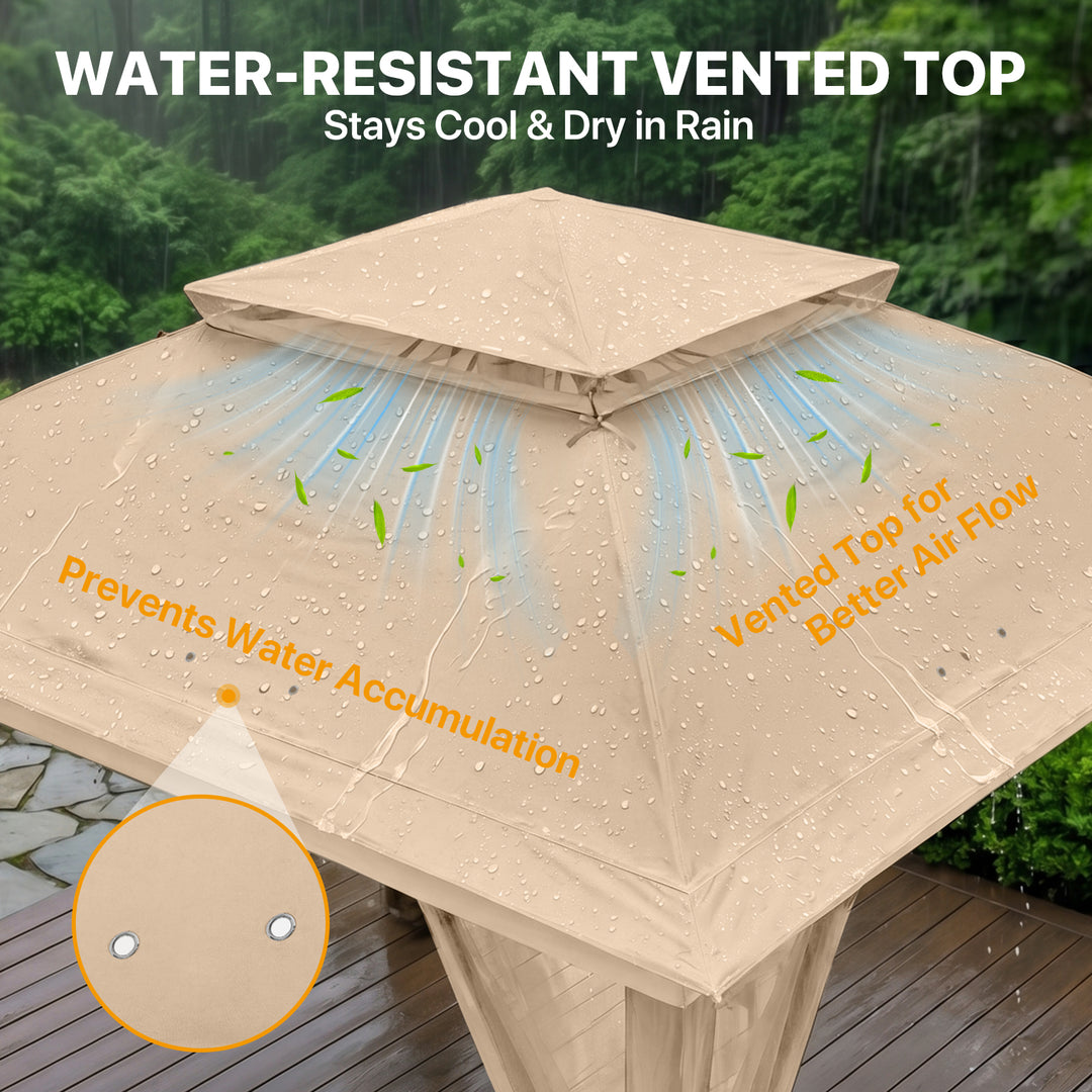 COOS BAY 11x11 Pop Up Gazebo with Mesh Netting
