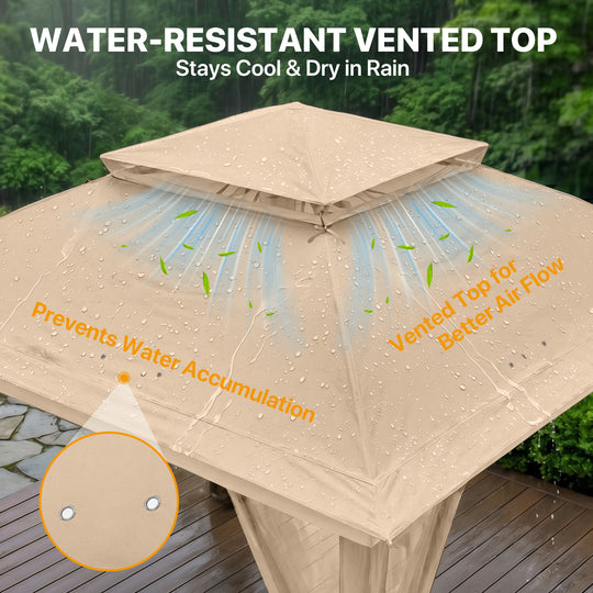 COOS BAY 11x11 Pop Up Gazebo with Mesh Netting