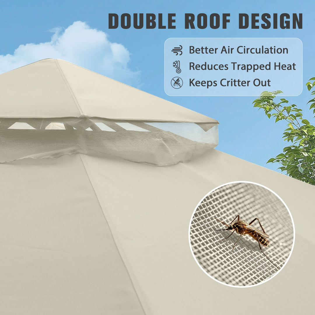 COOS BAY 10x12 Outdoor Patio Gazebo with Netting