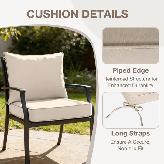 COOS BAY Deep Seat Patio Chair Cushions, 1 Pack