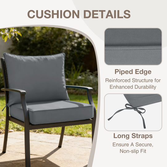 COOS BAY Deep Seat Patio Chair Cushions, 1 Pack