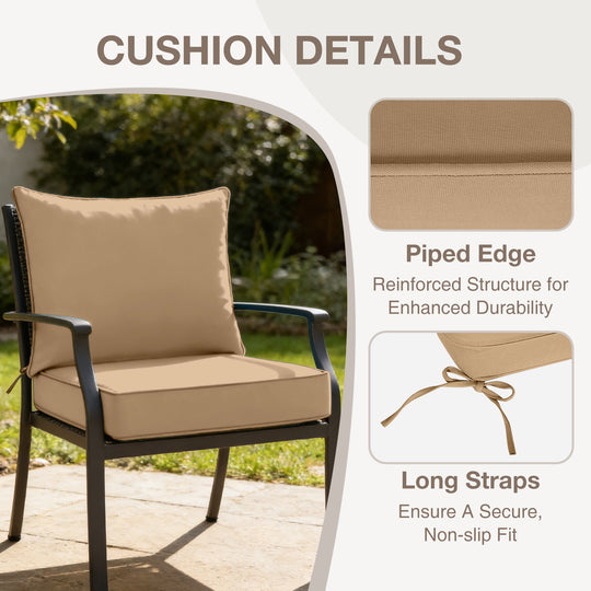 COOS BAY Deep Seat Patio Chair Cushions, 1 Pack