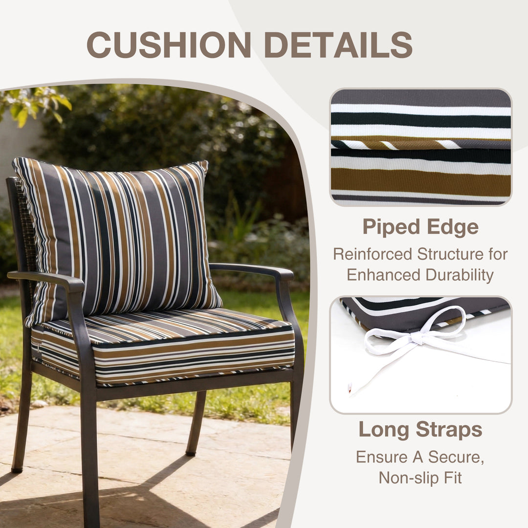 COOS BAY Deep Seat Patio Chair Cushions, 1 Pack