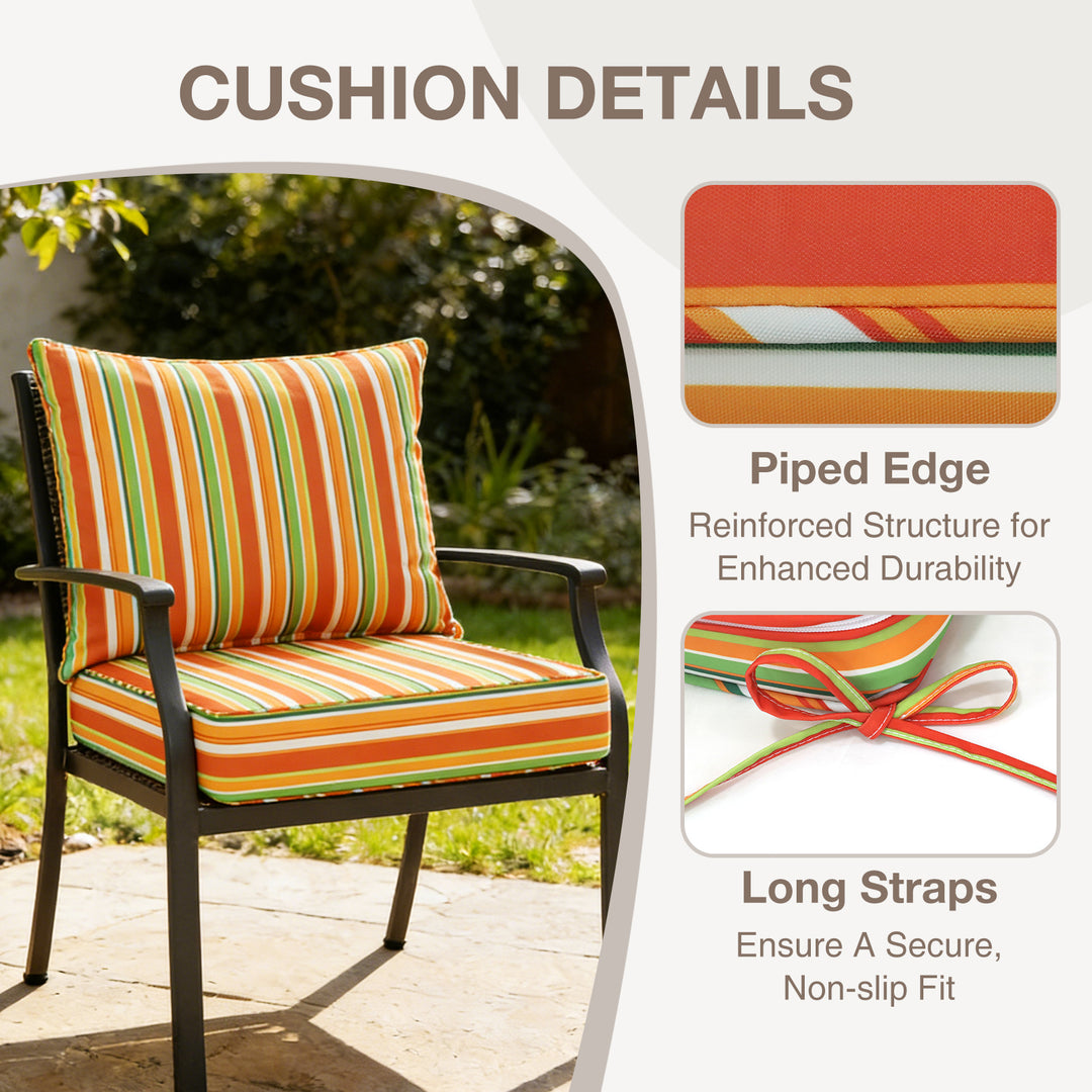 COOS BAY Deep Seat Patio Chair Cushions, 1 Pack