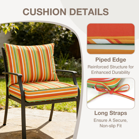 COOS BAY Deep Seat Patio Chair Cushions, 1 Pack