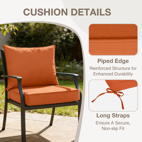 COOS BAY Deep Seat Patio Chair Cushions, 1 Pack