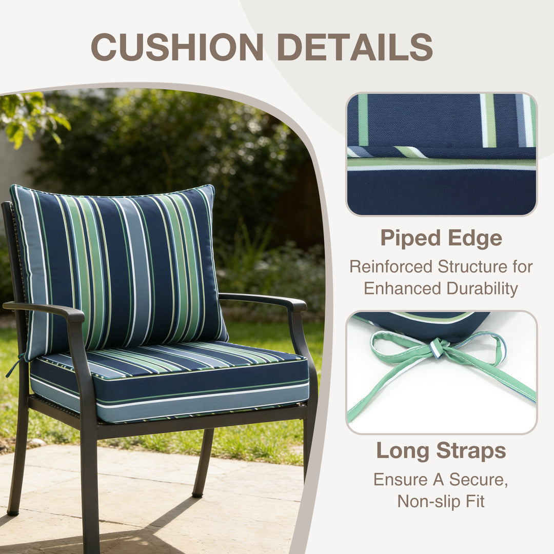 COOS BAY Deep Seat Patio Chair Cushions, 1 Pack