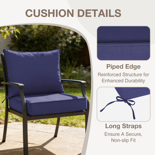 COOS BAY Deep Seat Patio Chair Cushions, 1 Pack