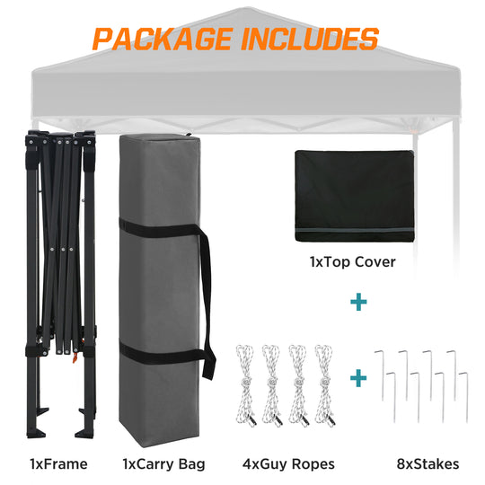 COOS BAY Pop Up Canopy Tent 6x4