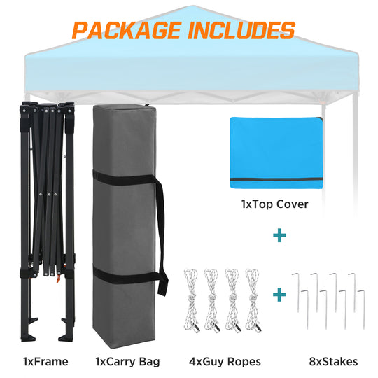 COOS BAY Pop Up Canopy Tent 6x4