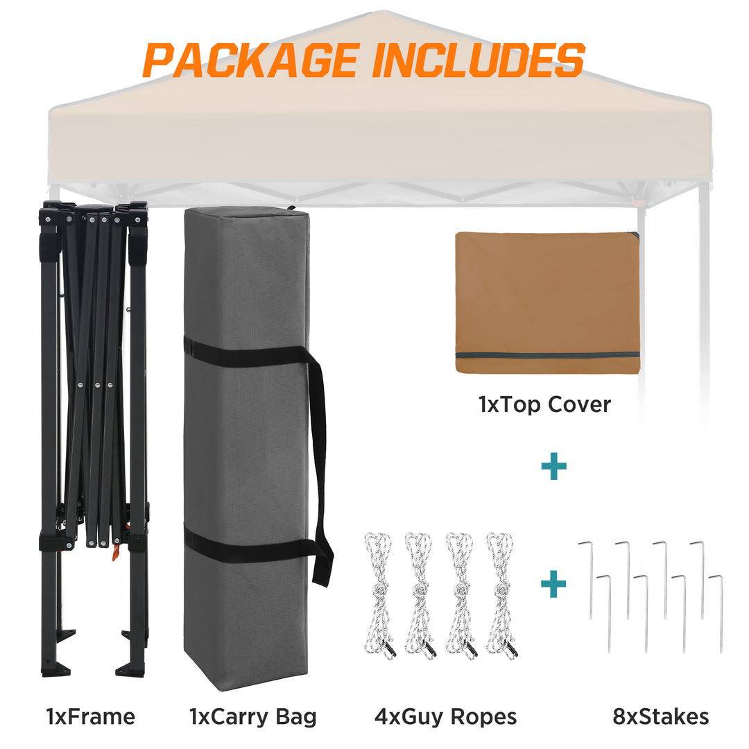 COOS BAY Pop Up Canopy Tent 6x4