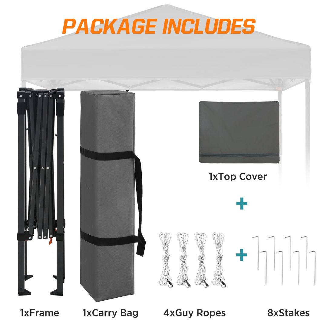 COOS BAY Pop Up Canopy Tent 6x4