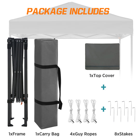 COOS BAY Pop Up Canopy Tent 6x4