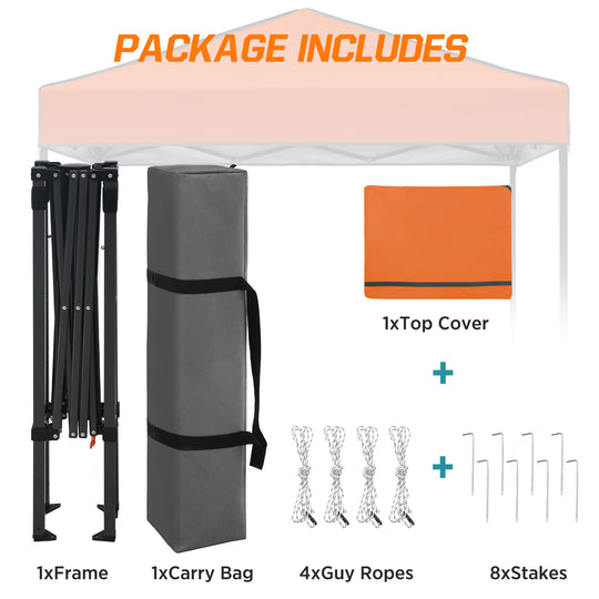 COOS BAY Pop Up Canopy Tent 6x4