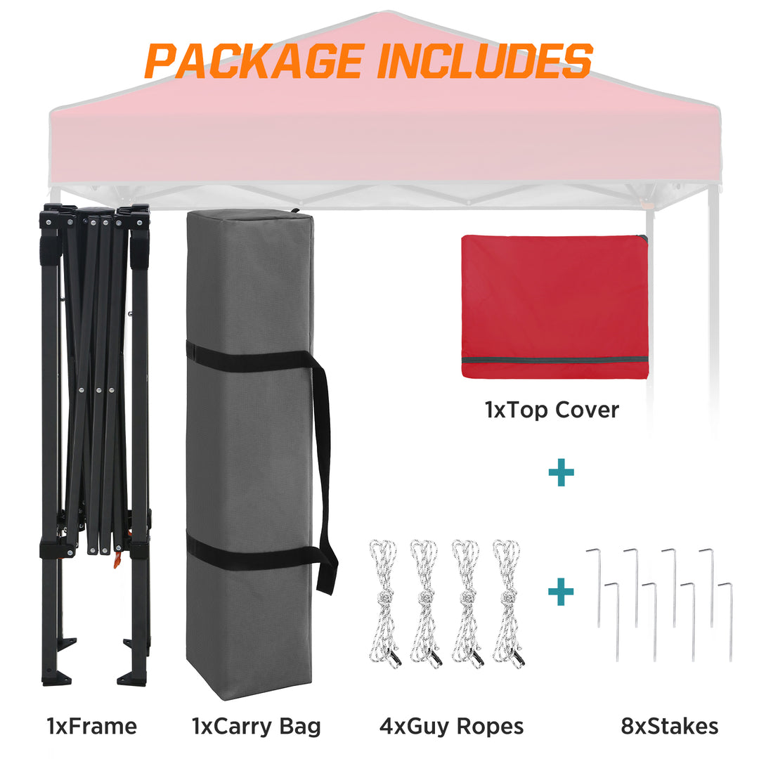 COOS BAY Pop Up Canopy Tent 6x4
