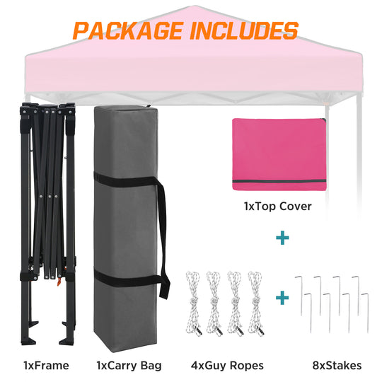 COOS BAY Pop Up Canopy Tent 6x4