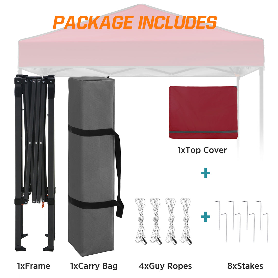 COOS BAY Pop Up Canopy Tent 6x4