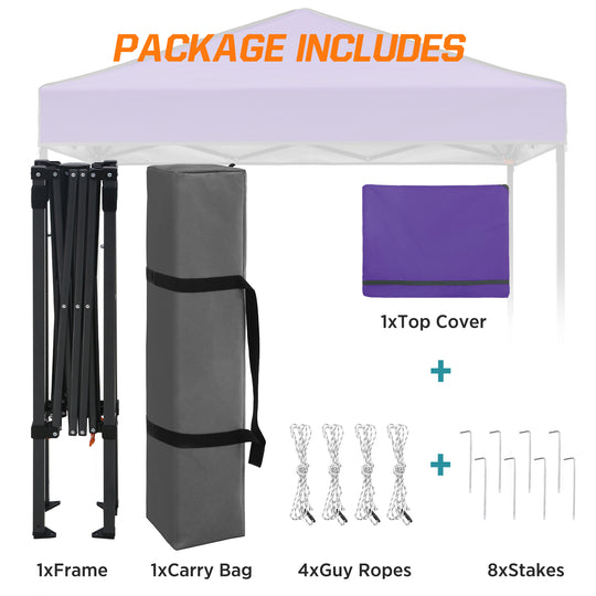 COOS BAY Pop Up Canopy Tent 6x4