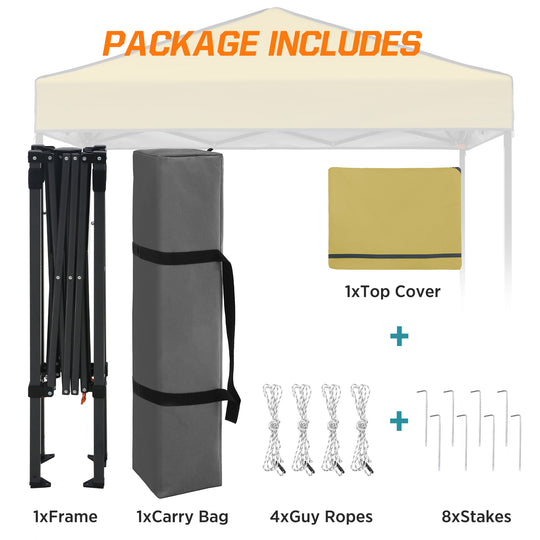 COOS BAY Pop Up Canopy Tent 6x4