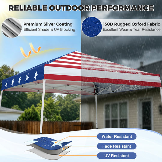 10x10 Pop Up Canopy Tent , 10x10 Base 8x8 Top