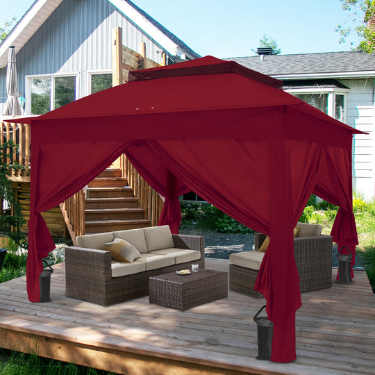 COOS BAY 11x11 Pop Up Gazebo with 4 Sidewalls