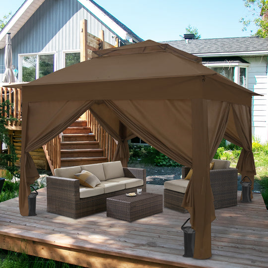 COOS BAY 11x11 Pop Up Gazebo with 4 Sidewalls