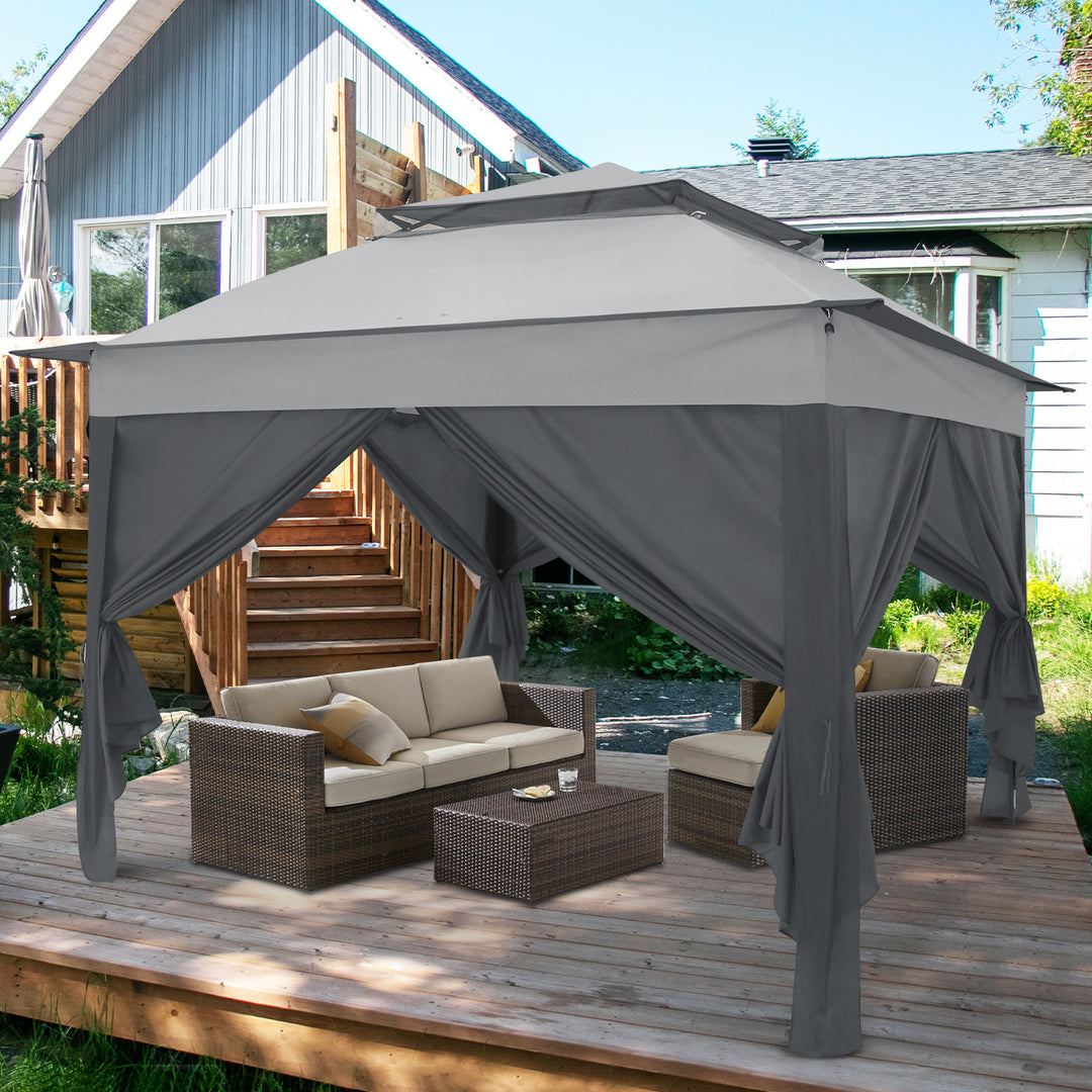 COOS BAY 11x11 Pop-up Instant Gazebo with 4 Sidewalls