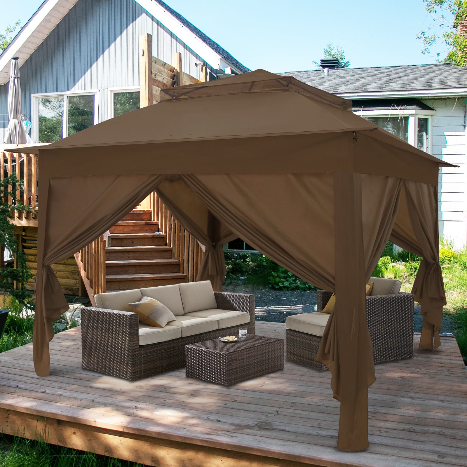 COOS BAY 11x11 Pop-up Instant Gazebo with 4 Sidewalls – COOS COOS BAY 11x11 Pop-up Instant Gazebo with 4 Sidewalls – COOS