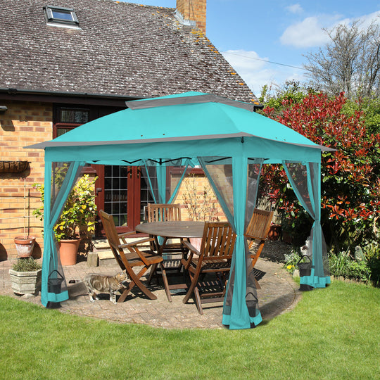 COOS BAY 11x11 Pop Up Gazebo with Mesh Netting