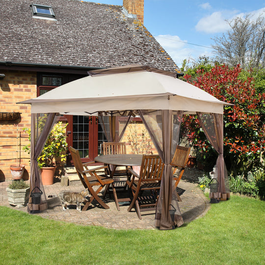 COOS BAY 11x11 Pop Up Gazebo with Mesh Netting