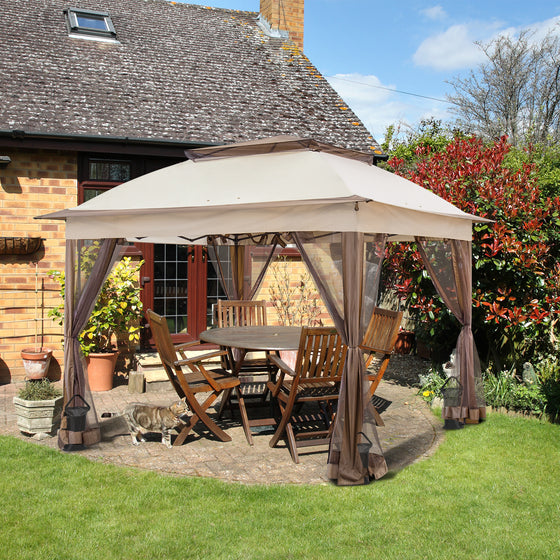 COOS BAY 11x11 Pop Up Gazebo with Mesh Netting