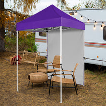 Load image into Gallery viewer, COOS BAY 5x5 Outdoor Portable Canopy Tent with One Removable Sunwall